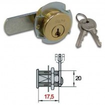 Buy Viro 1052 serratura universale a levetta Ø 20mm, lunghezza 17,5 mm 