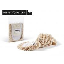 Scopa industriale Perfetto Factory cotone Soft 60cm - solo ricambio PERFETTO - 1 - 

Ricambio scopa con frange raccogli polvere 