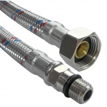 Buy Tubo flessibile acciaio inox attacco F 3/8" x M10 lunghezza 35cm per il collegamento rubinetto miscelatore 