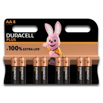 8 Batterie Stilo AA Duracell PLUS MN1500 1,5 alcaline DURACELL - 1 - Economico, per uso generale, pila alcalina AA da 1,5 V con 