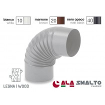 Buy Gomito curva smaltata CLASSIC Bianco 90° Ø 160mm per stufe a legna 