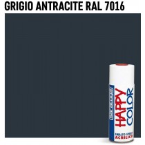 Buy Vernice spray brillante a rapida essicazione 400 ml per superfici metalliche, vetro, porcellana, legno RAL-7016 Grigio antra