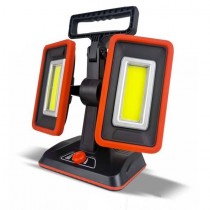 Buy Faretto LED doppio orientabile portatile con proiettori indipendenti per officina, cantiere, garage 
