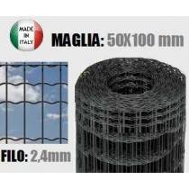 Rete elettrosaldata zincata e plasticata Pantanet Family Antracite, altezza 203 cm BETAFENCE ITALIA SPA - 1 - 