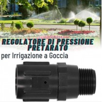 Buy Regolatore di pressione preterato per irrigazione a goccia, attacco filettato MF 3/4" 