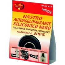 Buy NASTRO AUTOAGGLOMERANTE SILICONICO NERO PER ALTISSIME TEMPERATURE 3mt 