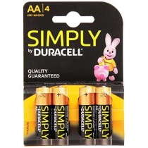 Batterie pile ministilo AAA Duracell conf. da 4 pezzi DURACELL - 1 - Economico, per uso generale, pila alcalina AAA da 1,5 V con