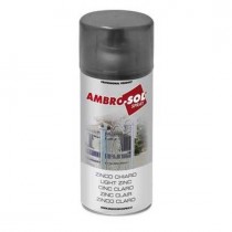 Zincante a freddo spray 400ml Zinco chiaro AMBRO-SOL - 1 - Solidifica chimicamente producendo un rivestimento metallico di eleva