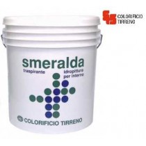 Buy Idropittura traspirante per interni Smeralda con eccellente protezione contro le muffe ed i batteri 10 Litri Super Bianco 