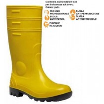 STIVALE PVC S5 GIALLO N° 47 - 