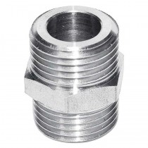 Buy Nipplo doppio in acciaio zincato per tubi flessibili in acciaio inox 1/2" 
